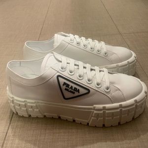 Prada Double Wheel Platform Sneakers